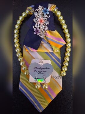 Necktie Necklace w/Chain & Pin (Some With Earrings) Pick 1 Tie $30 Or 2 For $50
